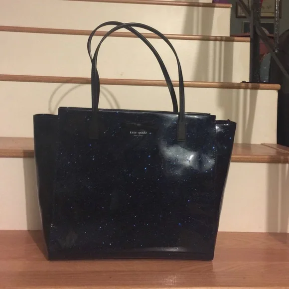 Kate Spade Midnight Blue Backpack with Glitter Dots s-l400.jpg main image 3
